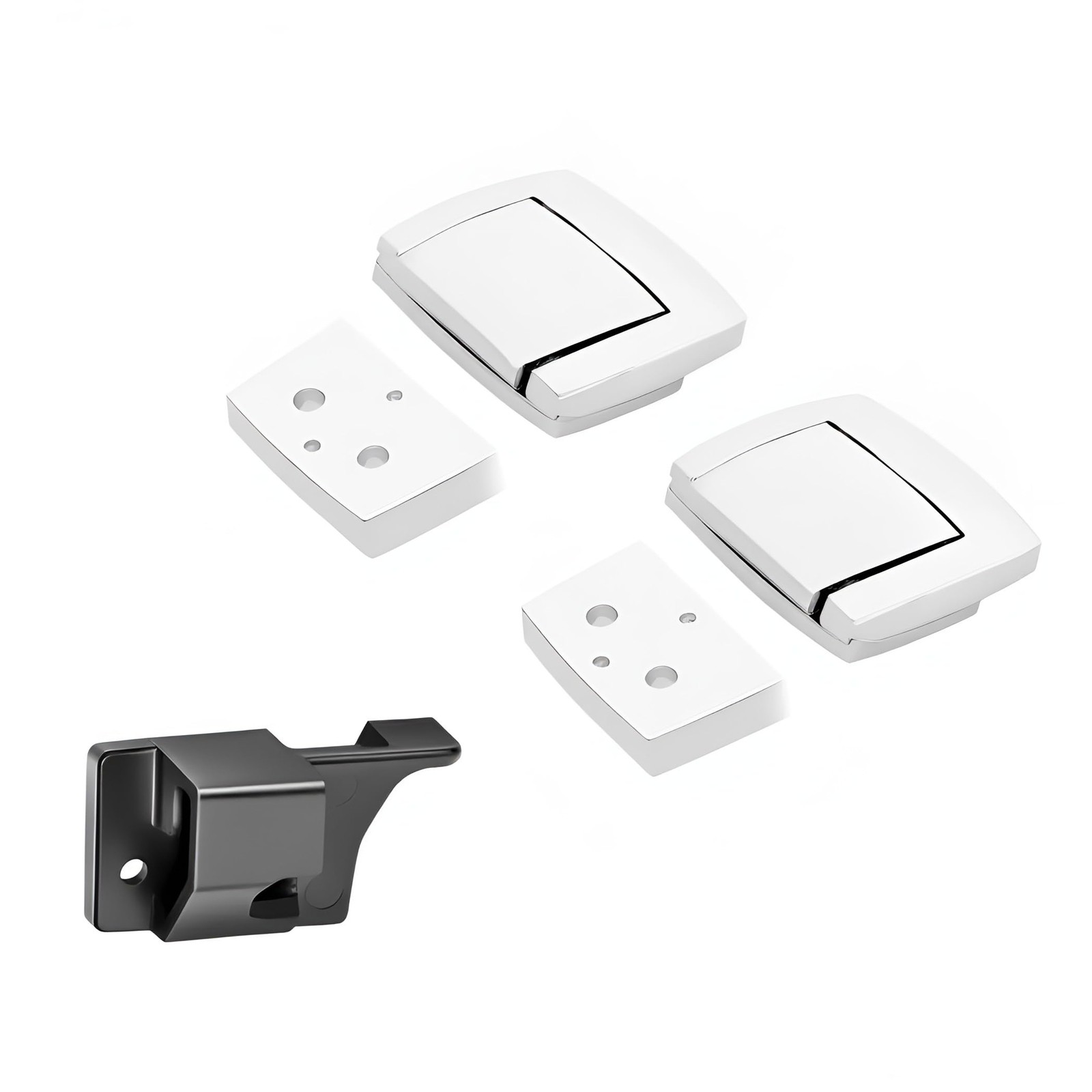 Tour Pack Pak Latches with Spacers and EZ Tour Pak Lid Catch Fits for Harley …