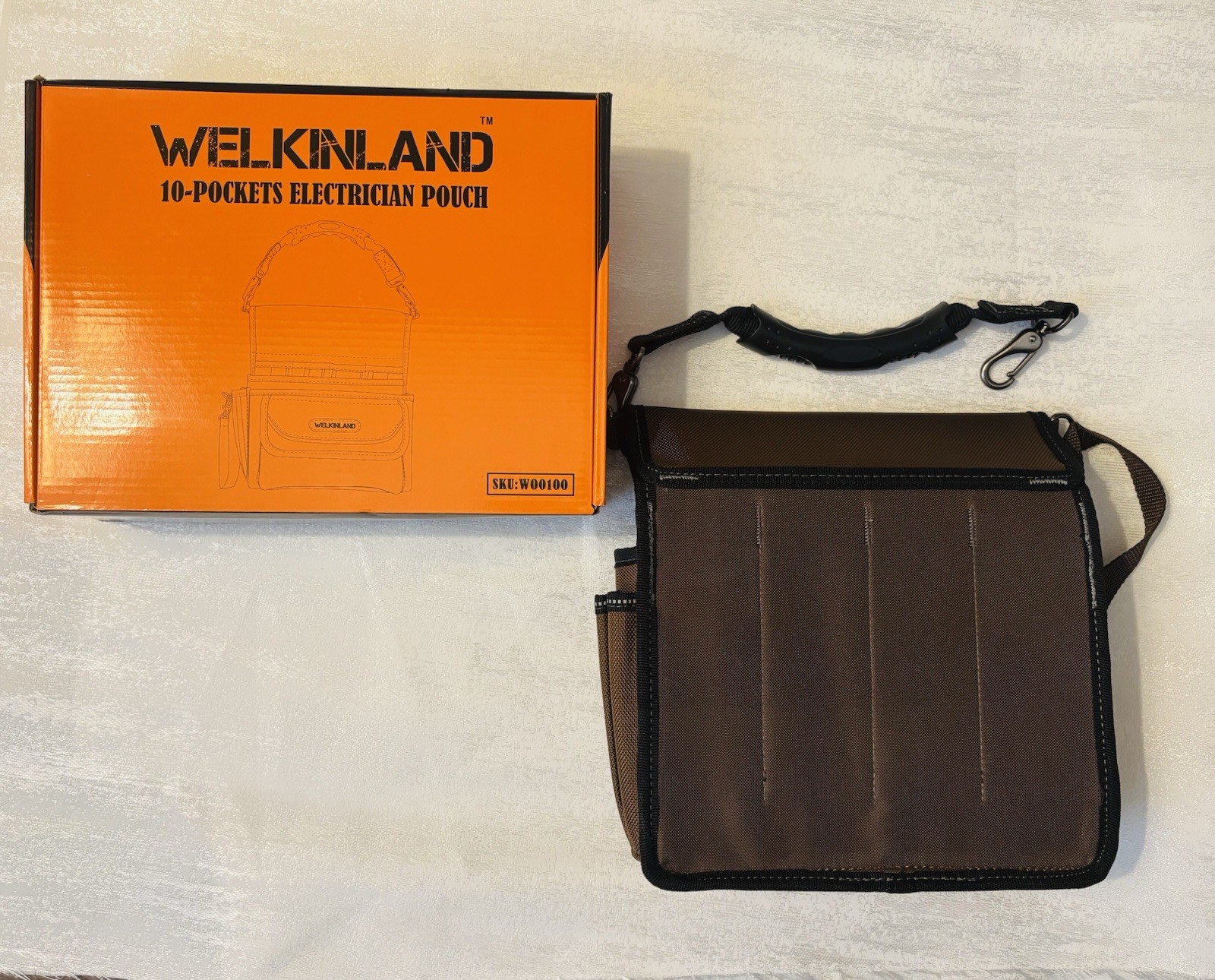 WELKINLAND 10-Pockets Electrician Pouch Tools Belts Heavy Duty Electrician Tool