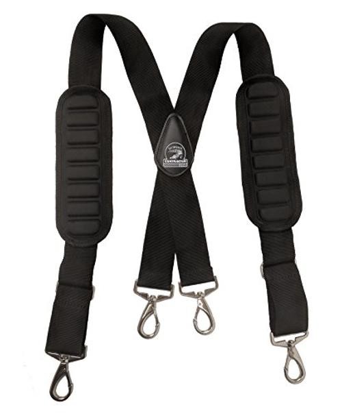 B606 Molded Air Channel Suspenders w/Spring Hooks. Extreme Comfort and
