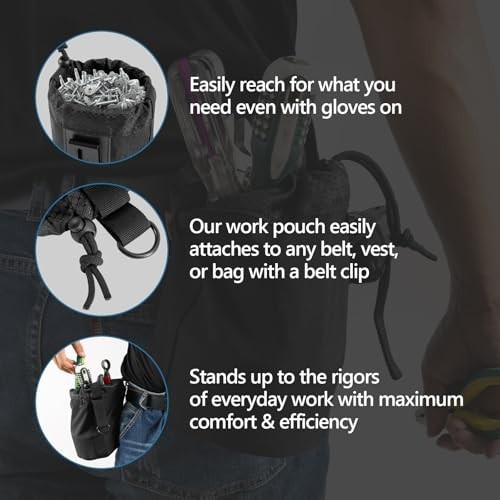 Modular Nail & Screw Tool Pouch – Clip-On for Tool Belts, Vests, Panels – Ideal