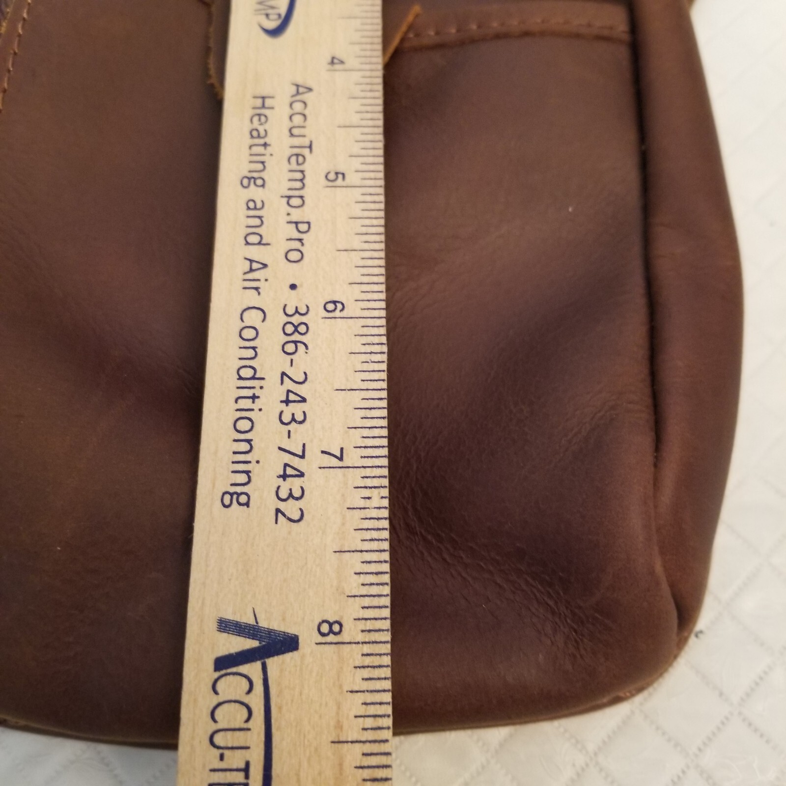 Professional Barber Hair Stylist Belt Bag Tool Bag Pouch Natural Leather Brown