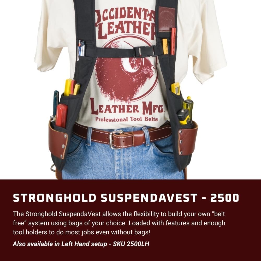 Occidental Leather 2500 Stronghold SuspendaVest Beltless Tool Belt