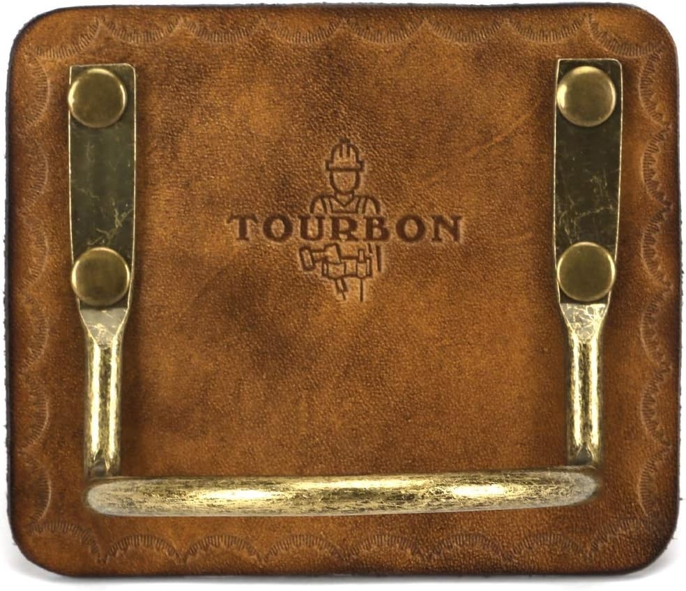 Leather Belt Tool Holster Steel Loop Hammer Carrying Holder