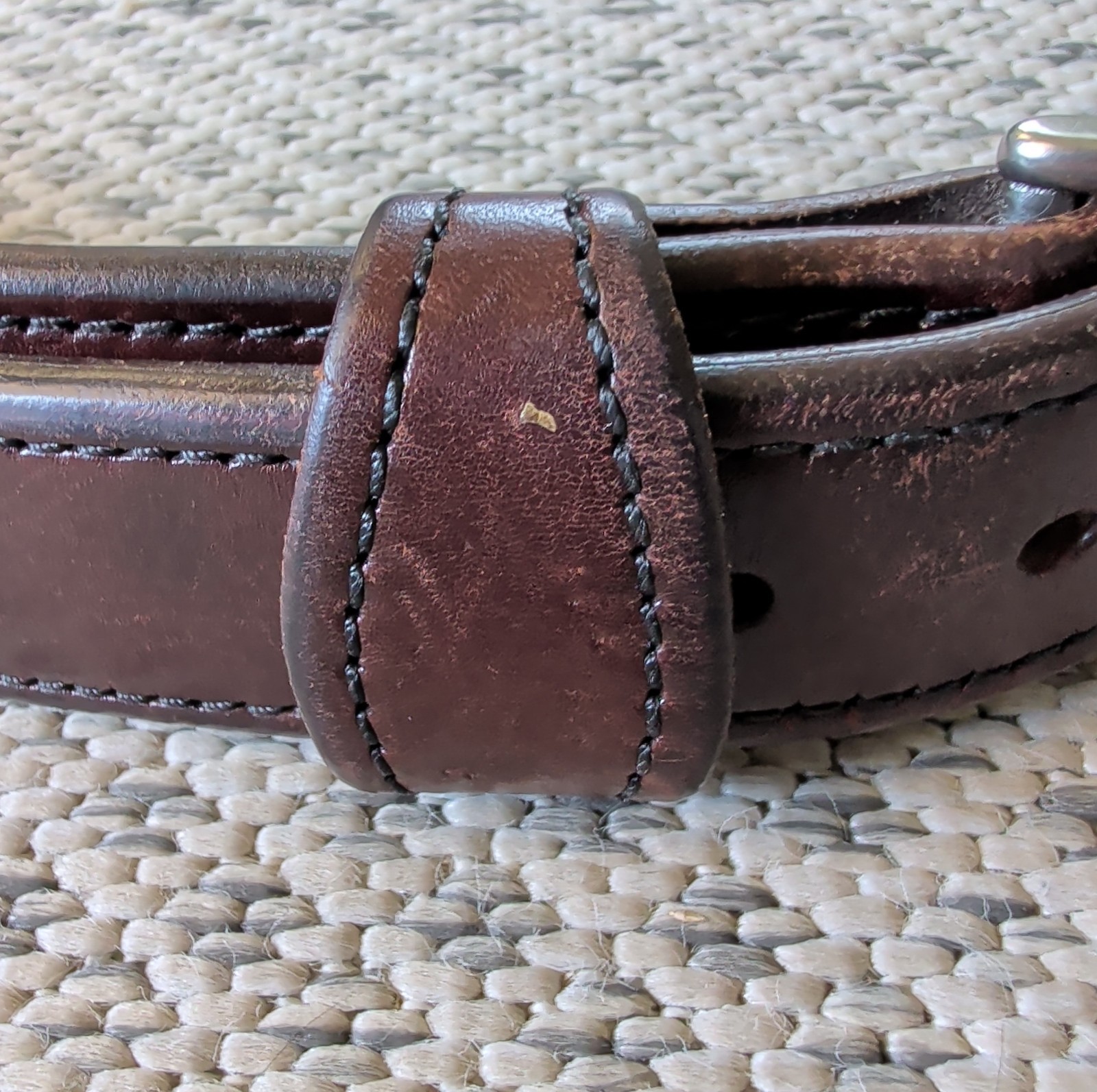 Vtg OCCIDENTAL Leather 5008 1.5″ W35-39 Working Mans Belt America’s Best 37″ VG+