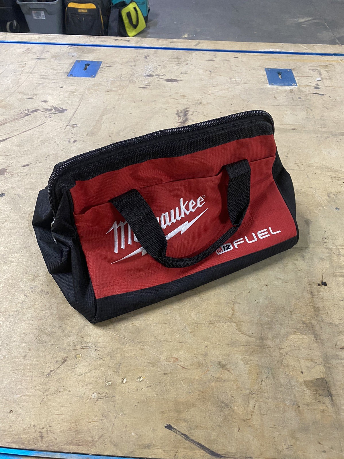 Milwaukee Canvas Tool Bag Fuel M12 13″L x 9″W x 10″H Heavy Duty Contractors