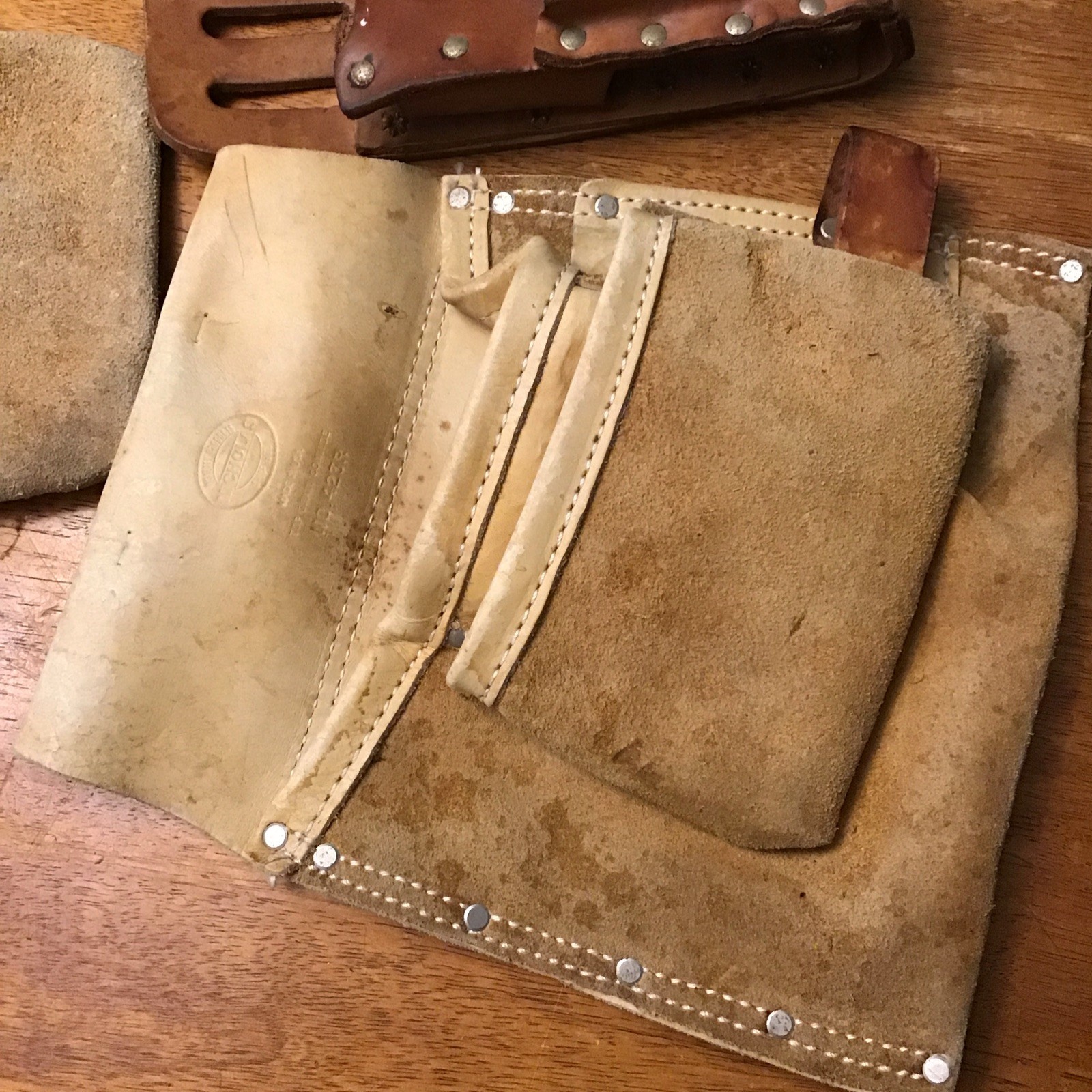 Lot Of 3 Leather Tool Belt Pouches Nicholas 423R Klein 5127