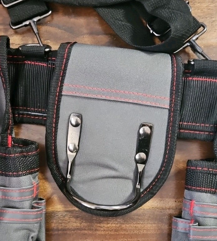 Tool Belt with Suspenders Adjustable Carpenter Tool Pouch Combination Tool Bag