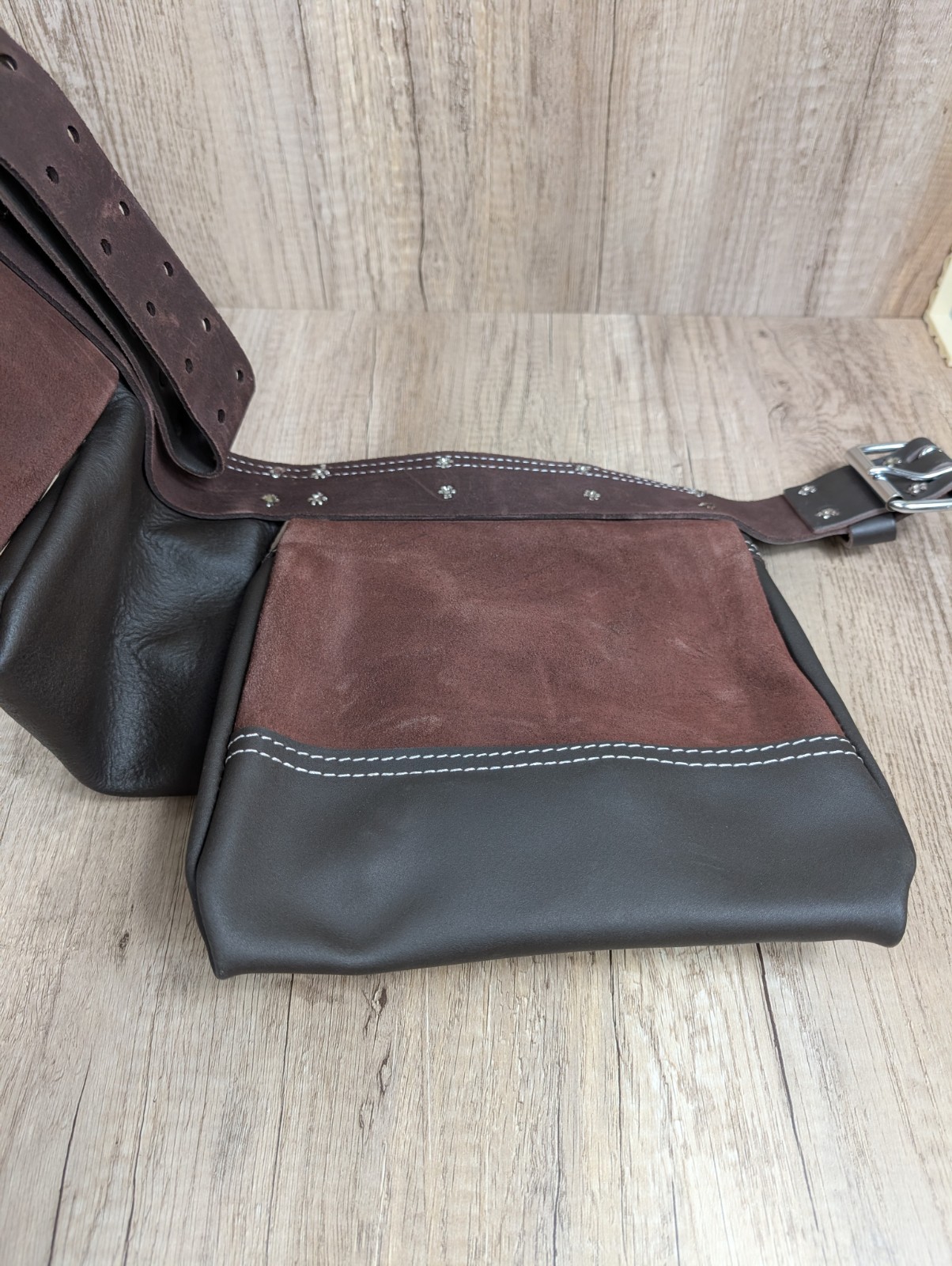 Veekay Work Gear Leather Tool Belt Pouch Heavy Duty Carpenter Electricial