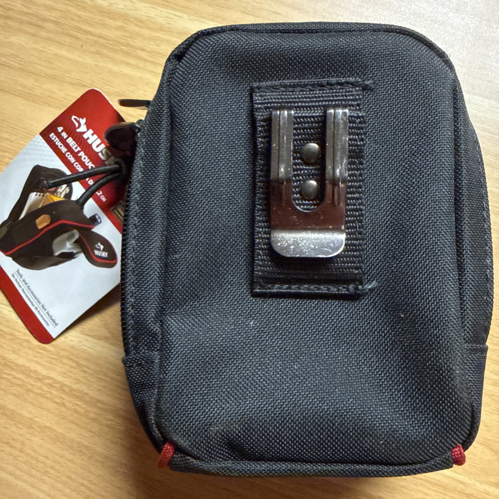 HUSKY 4.5″ Work Belt Pouch With Belt Clip & Loop 570 971 Heavy Duty NEW