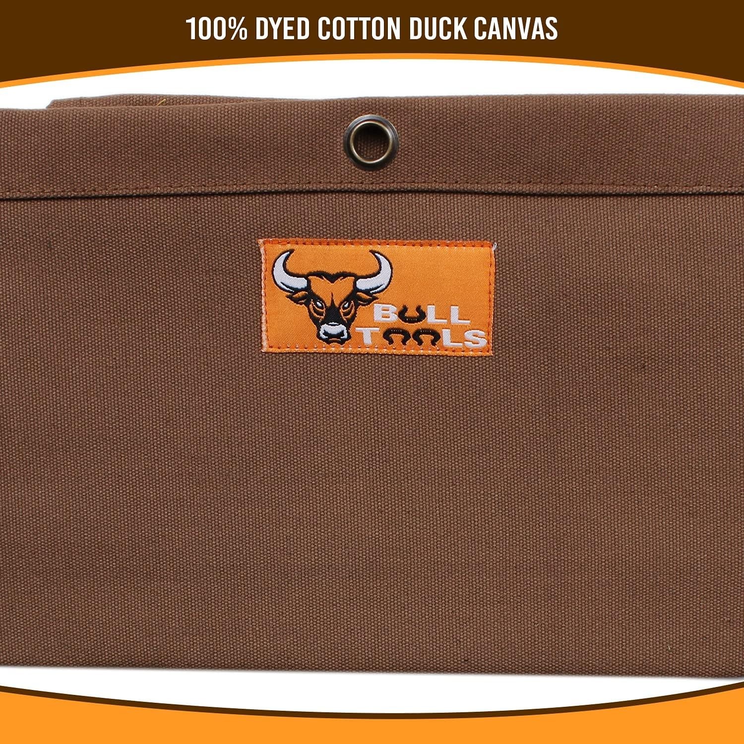 Roll Up Tool Bag Organizer 16 Pockets Heavy Duty Cotton Duck Canvas