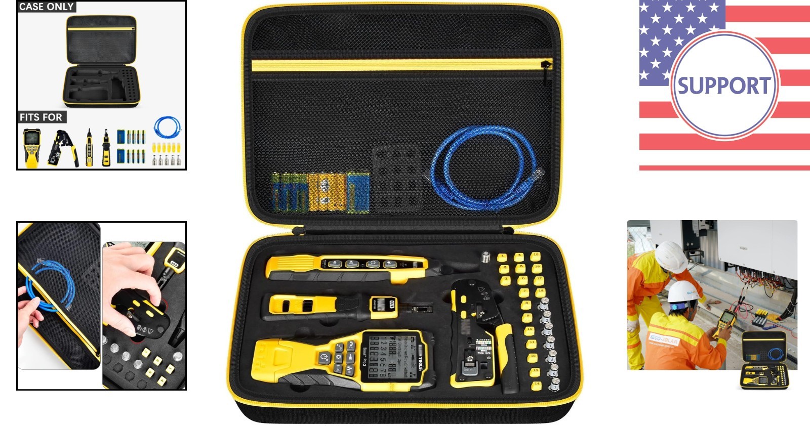 Portable Klein Tools Organizer for Scout Pro 3 & Wire Stripping Tools, 31 Slots