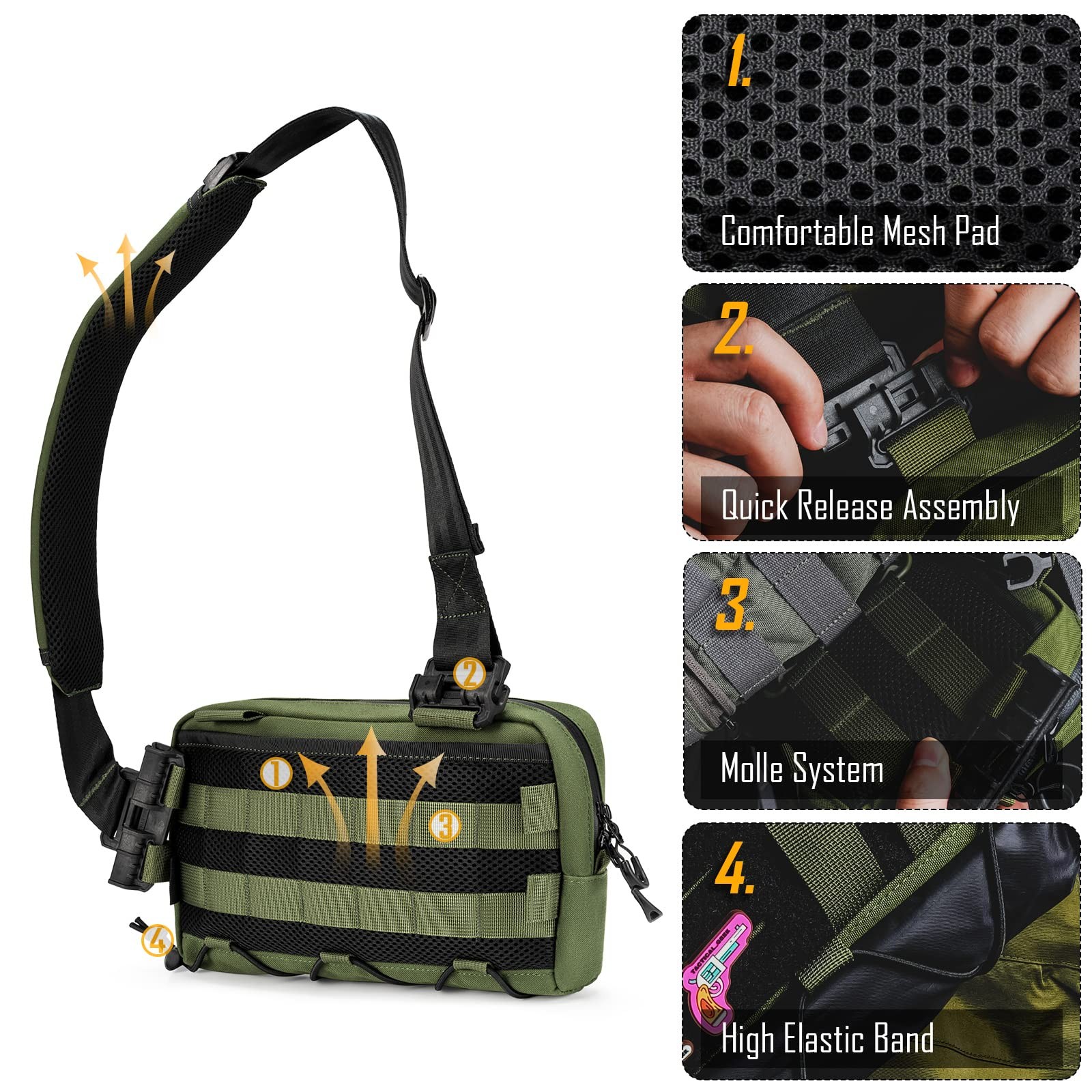 Tactical_Geek Tacticalgeek Cache L3 Edc Sling Bag Chest Lightweight Shoulder