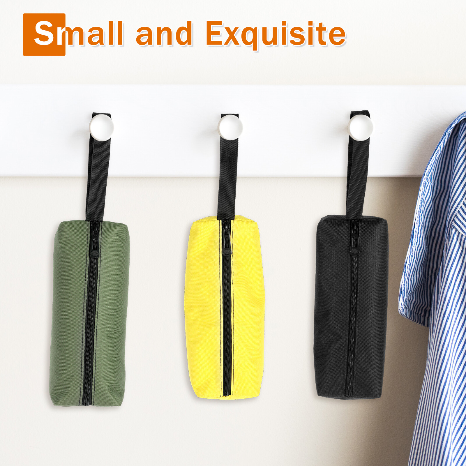 5/10pcs Lot Tool Pouch Canvas Tool Bag Zipper Small Multipurpose Organizer Pouch