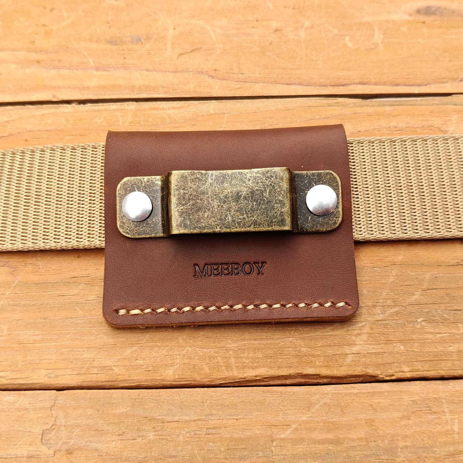 Leather Tool Holder Tape Measure Holder Clip Tape Holder for Tool Belt
