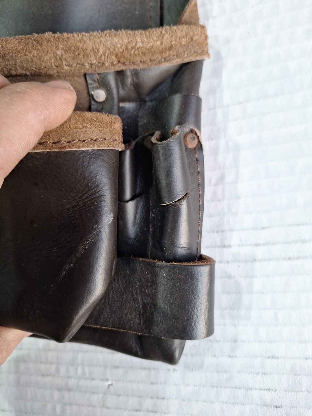 Leather Tool Pouch About 12 Tall By 9 Inch Wide