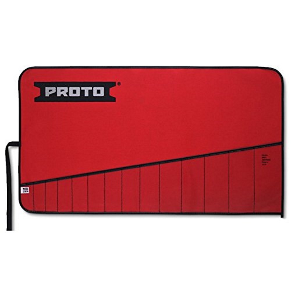 PROTO TOOLS J25TR70C Red Short Wrench Tool Roll -14 piece