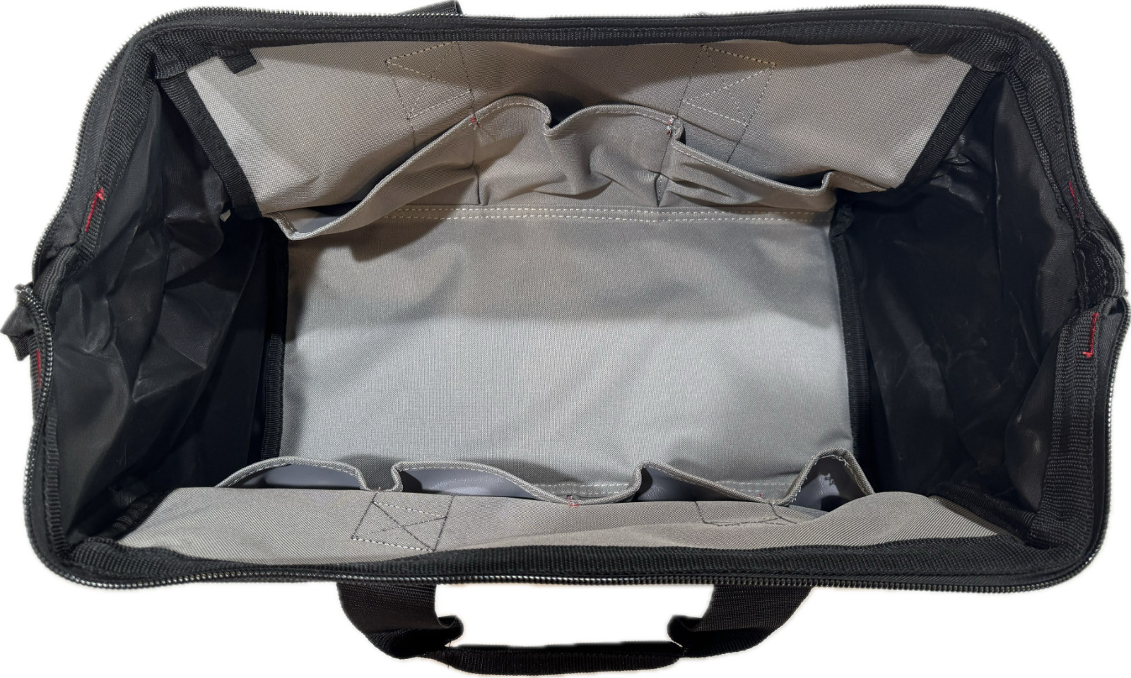 NEW Husky 18” Wide Mouth Zippered Water Resistant Tool Bag / 14 Pockets 258 028