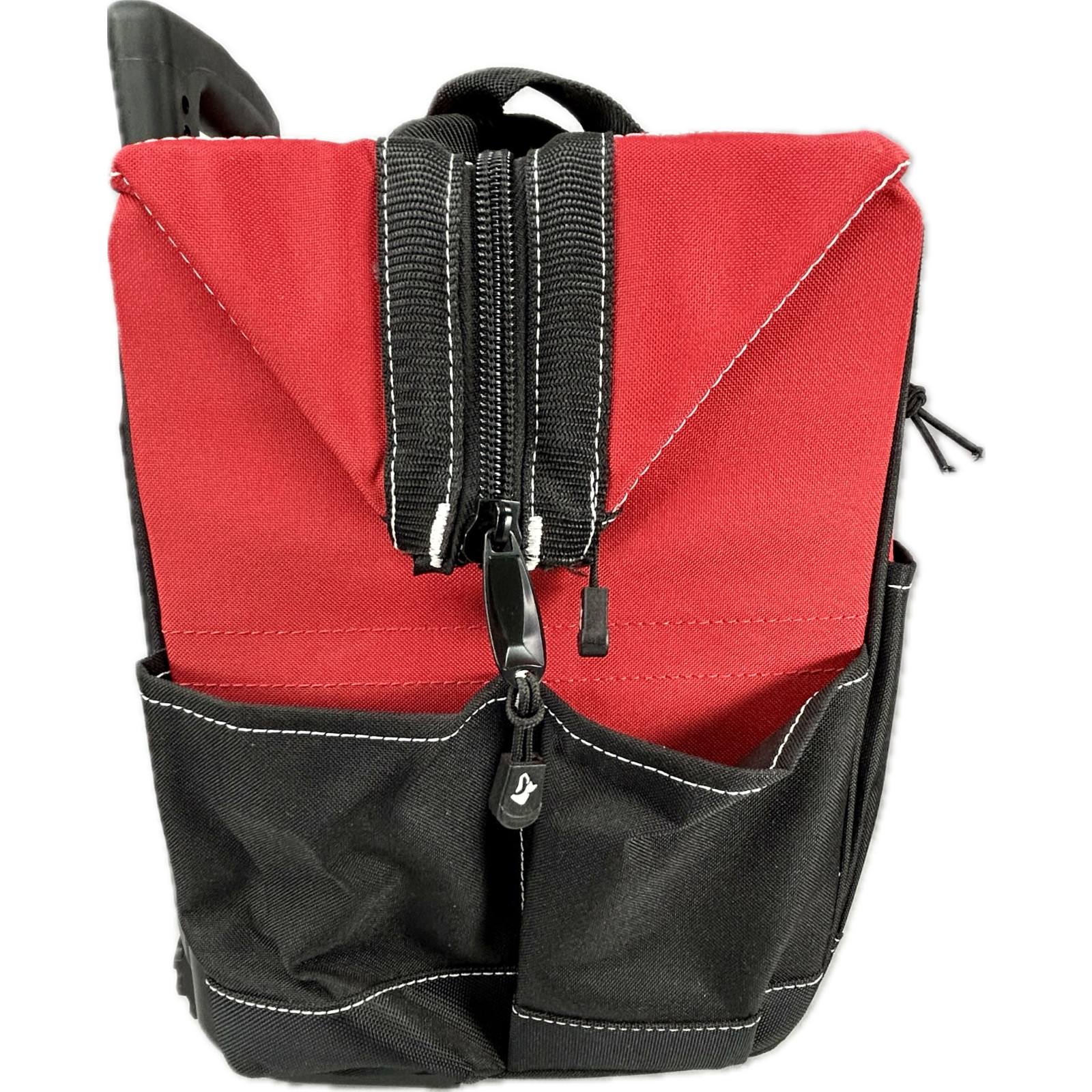 Husky 14 In. Rolling Tool Bag with 13 Pockets Red & Black