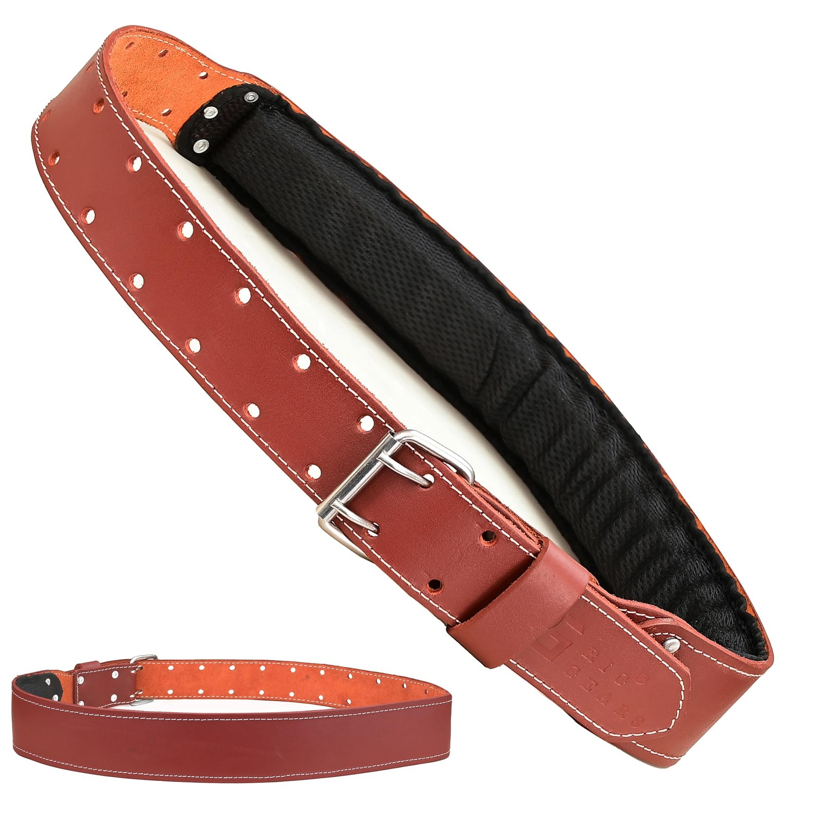 Mens Grain Leather Tool Belt 3 Inch Multipurpose Padded 3449 Inch