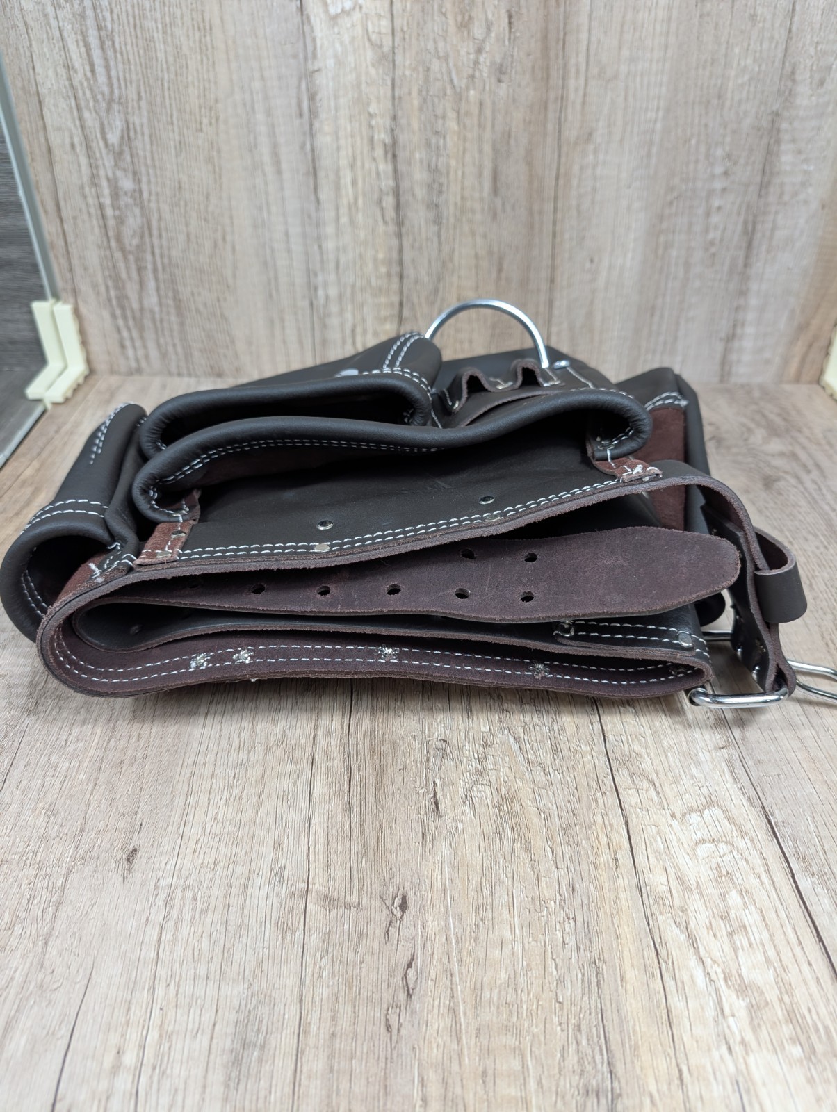 Veekay Work Gear Leather Tool Belt Pouch Heavy Duty Carpenter Electricial