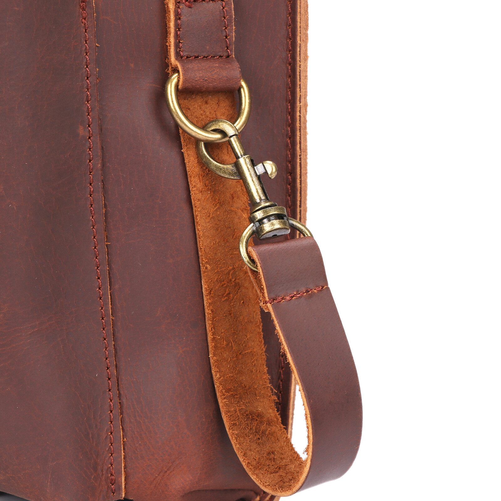 TOURBON 6-in-1 Leather Garden Tools Storage Belt Pouch Utility Shoulder Bag Gift