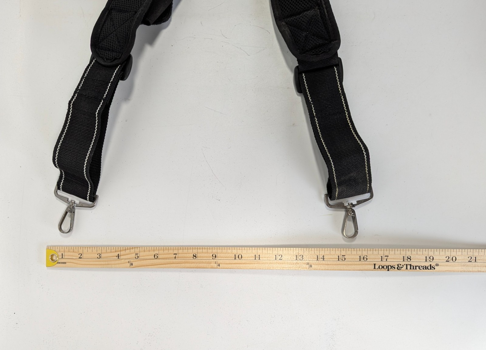 Tool Belt Suspenders Heavy Duty Workwear with Loop Clips Phone Holder – Black