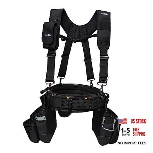 Tool Belt with Suspenders Tool Bag Supenders 5 Piece Framer Combo System