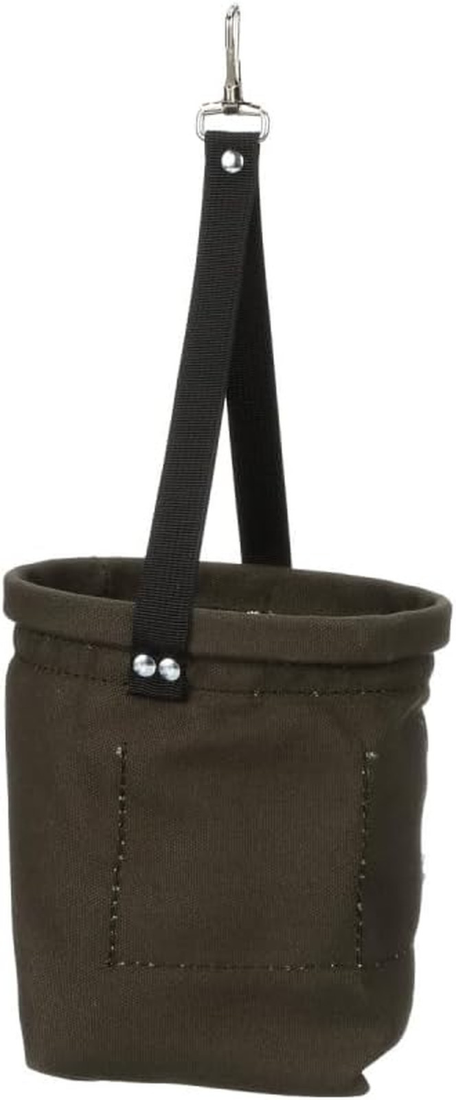 Klein Tools 5143 Canvas Tapered-Bottom Bag with Two Interior Pockets and a Snap
