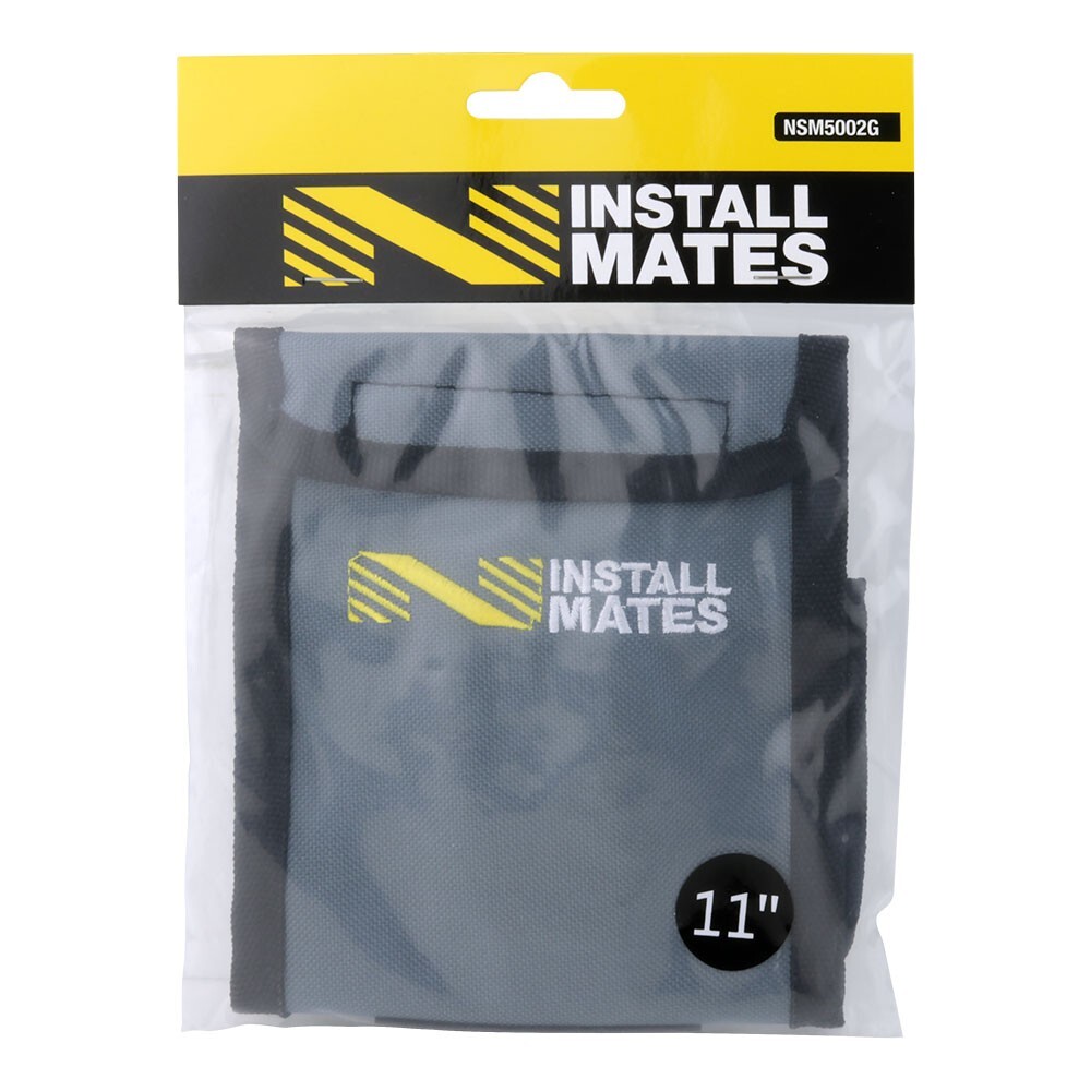 InstallMates™ 11″ Cable Tie Storage & Carry Pouch (Gray) Cable Ties NOT Included