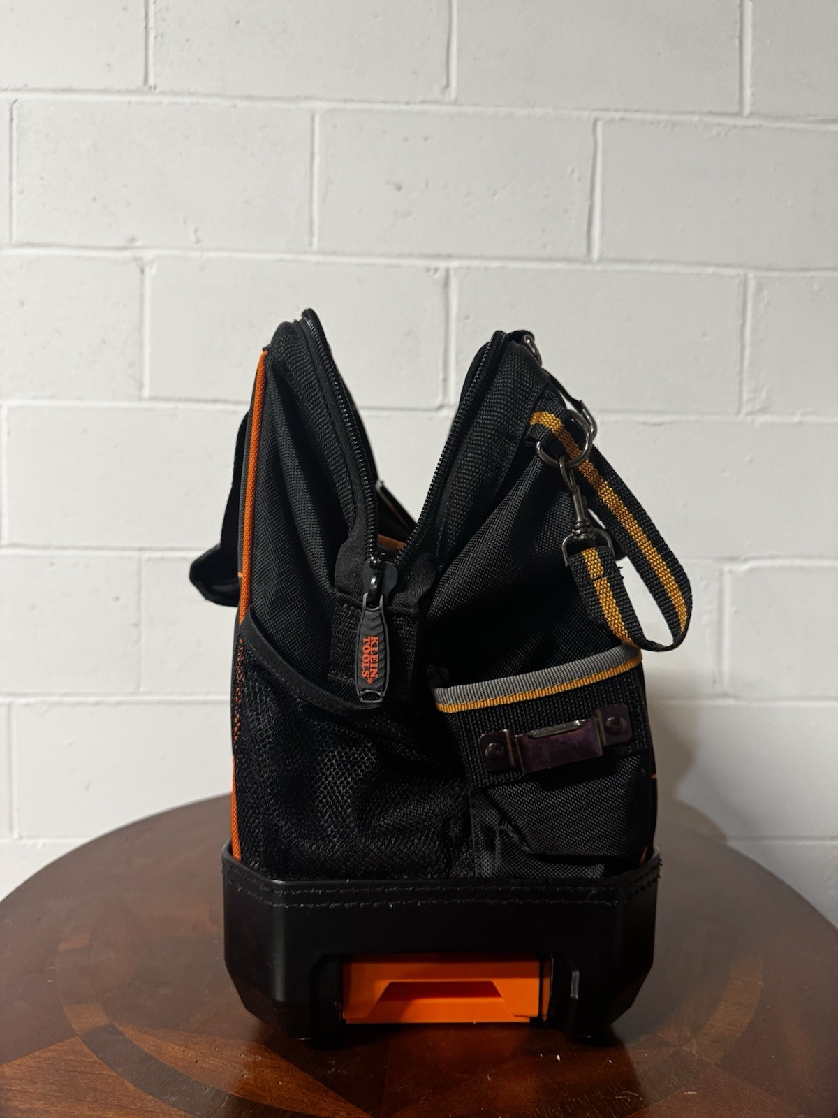 Klein Tools MODbox Tool Bag Tote Black/Orange/Gray Zipper w/ Shoulder Strap