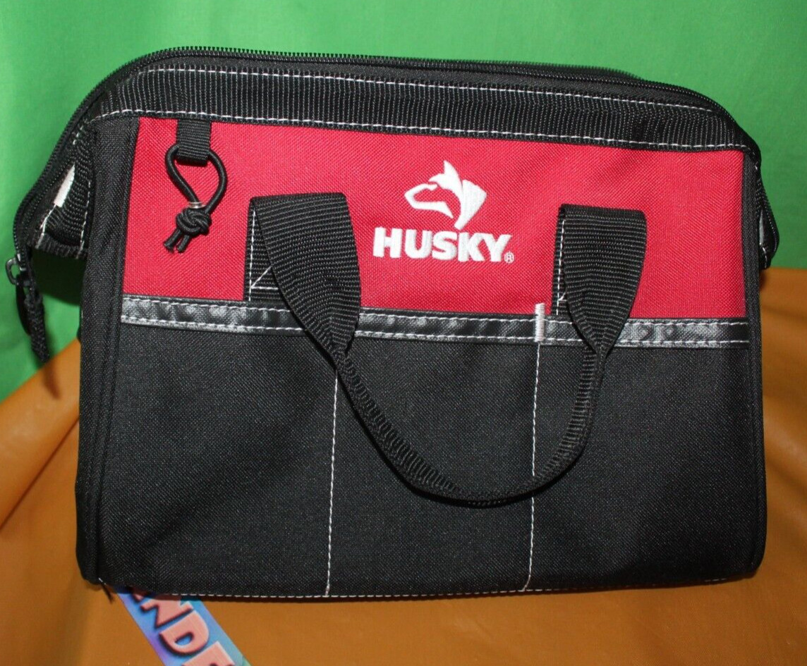 Husky Red And Black Tool Pouch Carry Bag Holder