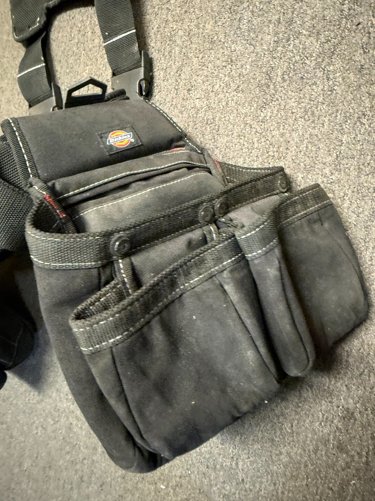 Carpenter Framer Rig Belt Tool Pouch Dickies BLACK