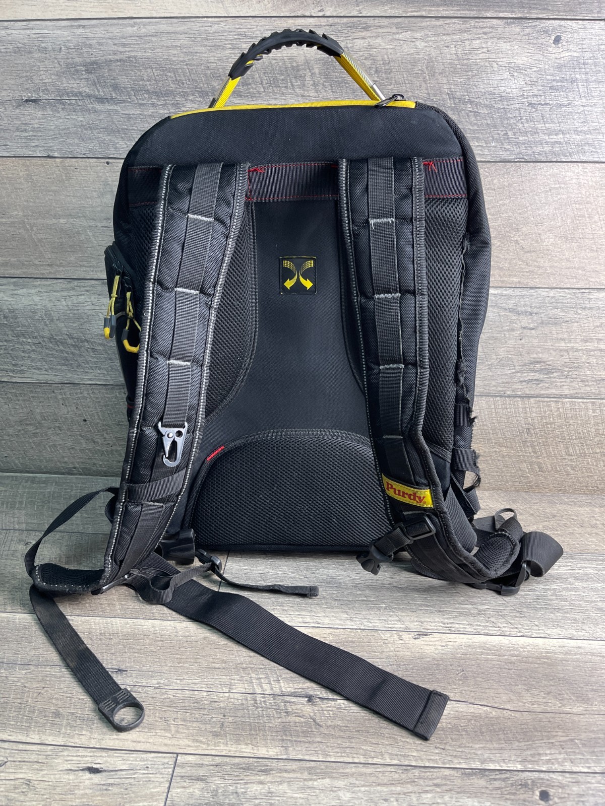 Purdy 14S250000 Tool Backpack Black Unisex Zip Outer Pocket Sleeve Shoulder
