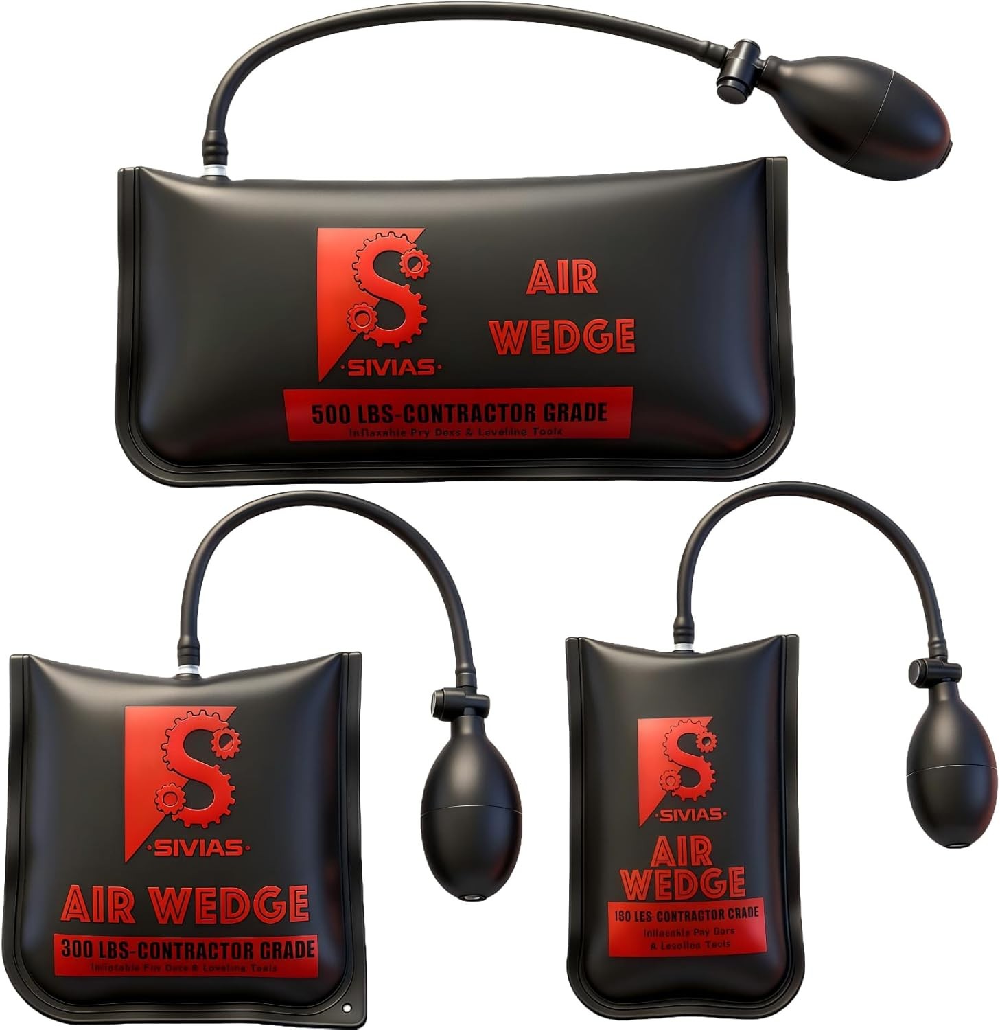 3 Sizes Inflatable Air Wedge Bag Pump Tool 500lb