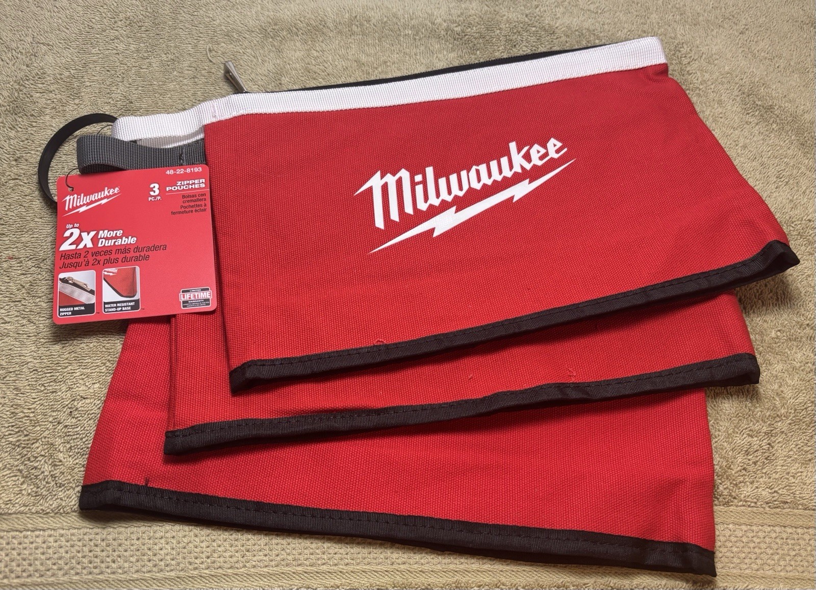Milwaukee (48-22-8193) Tool Pouch – Pack of 3