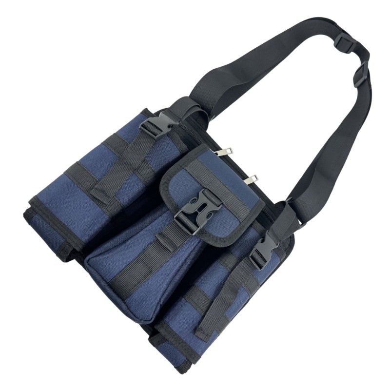 Tacticals Chest Bag Tool Storage Bag with Water Bottle Holder Crossbody Bag