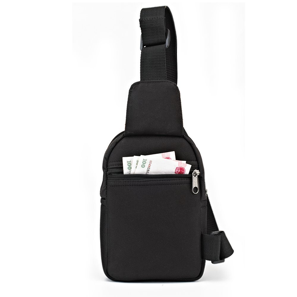 Sling Bag Chest Backpack Crossbody Shoulder Tool Pouch Black Men Women