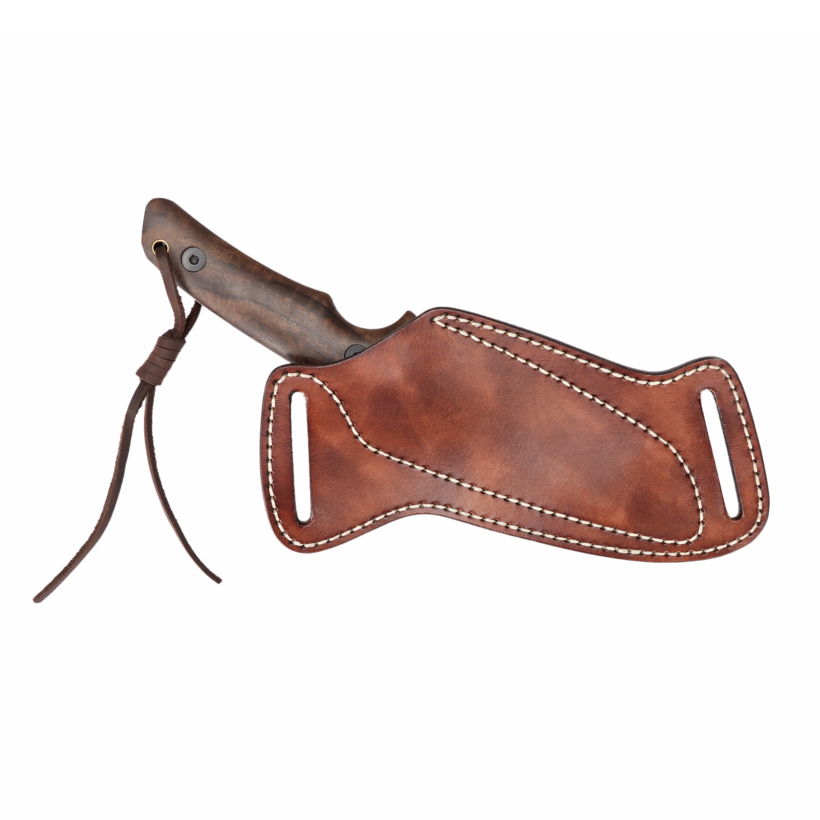 TOURBON Leather Fixed Blade Knife Sheath Belt Pouch EDC Knives Case Camping