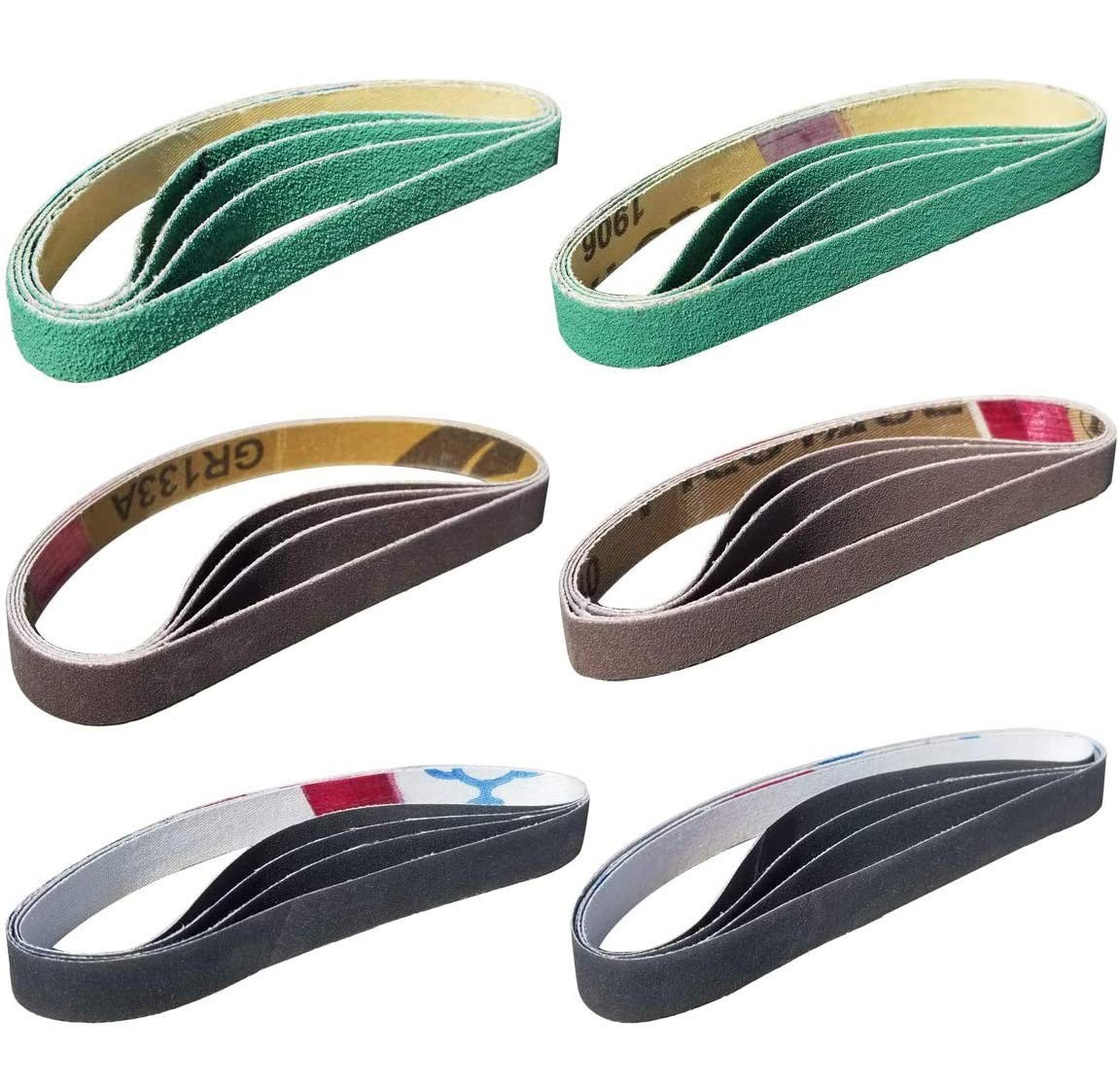 24 Pack 1/2″ x 12″ Sharpening Belt Kit for Official Work Sharp WSKTS & WSKTS New