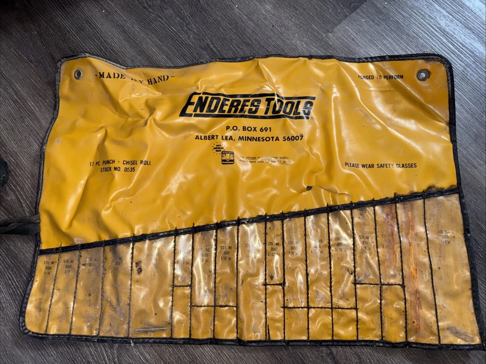 Vintage Entered Tools Punch And Chisel Roll Tool Carrier Albert Lea, Mn
