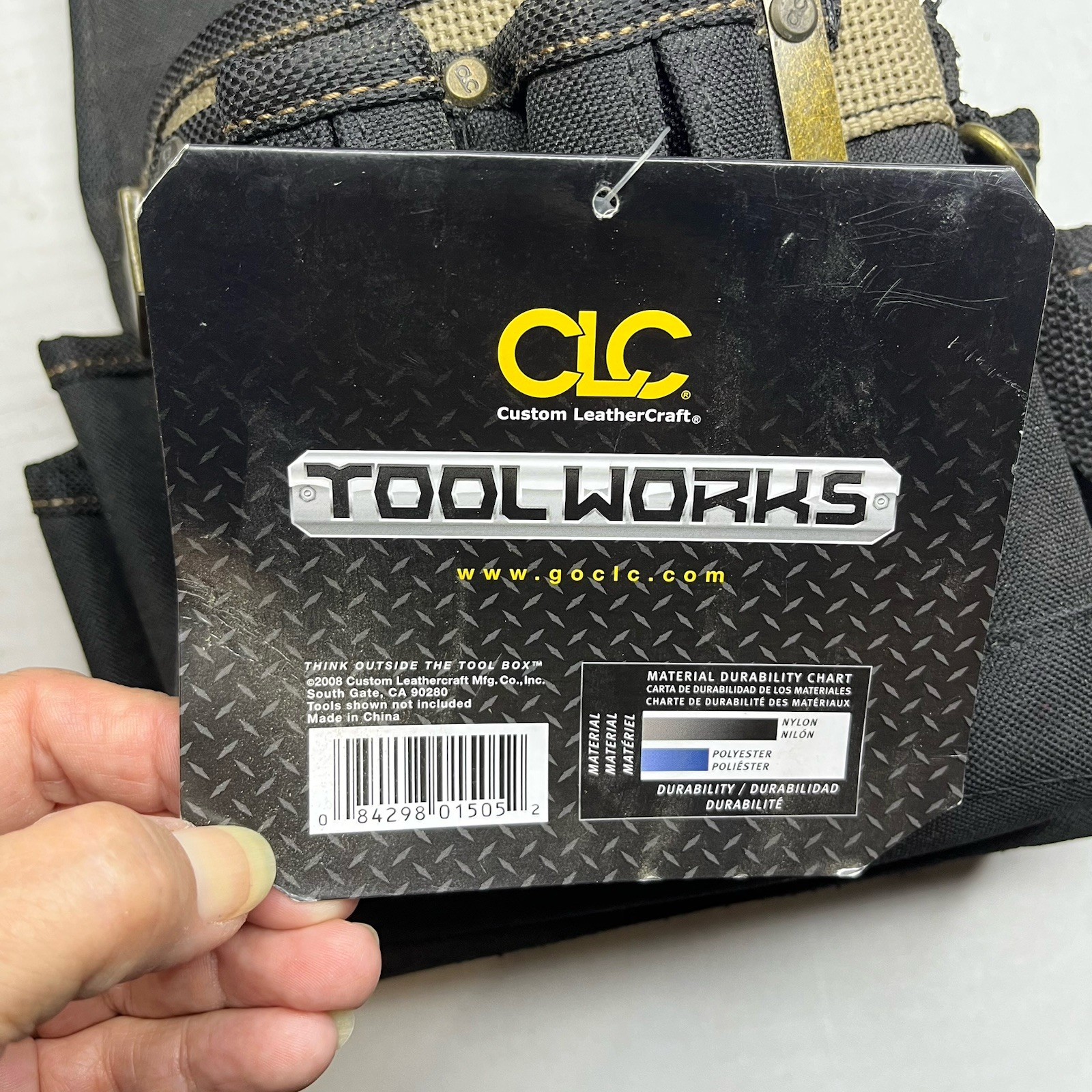 CLC 1505 3.5 in. W X 11 in. H Polyester Electrician’s Pouch 10 pocket Black/Tan