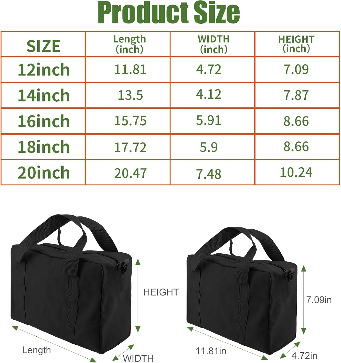 Small Tool Bag,Close Top Wide Mouth Tool Organizer Bag,Large Capacity Tool Bags