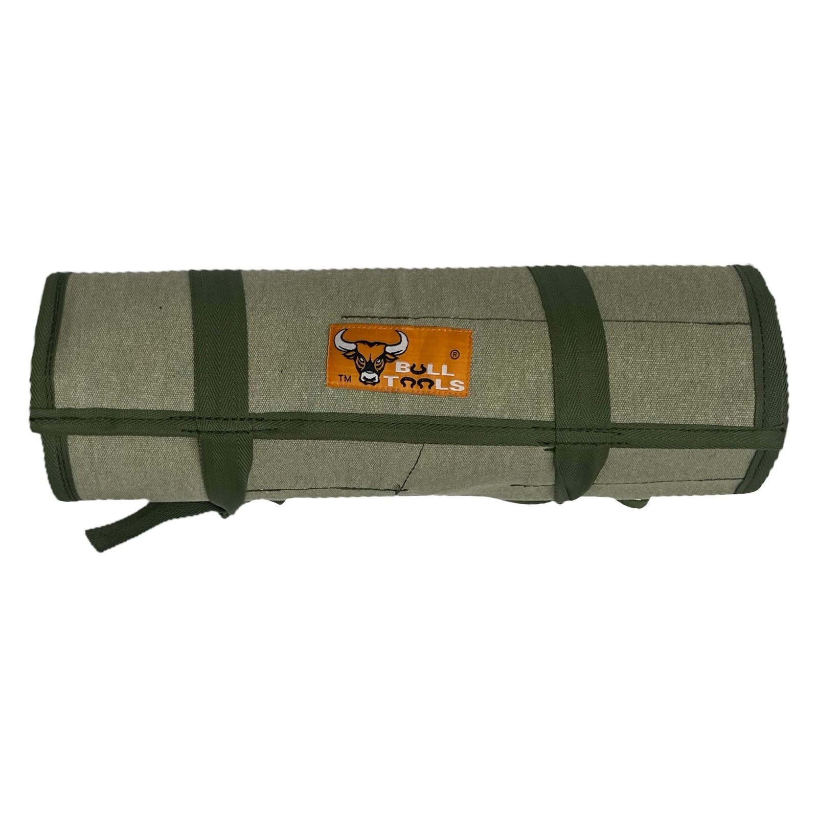 BULL TOOLS Wrench Roll, 26 Pocket Tool 26 Pocket, Sand Washed Olive Drab
