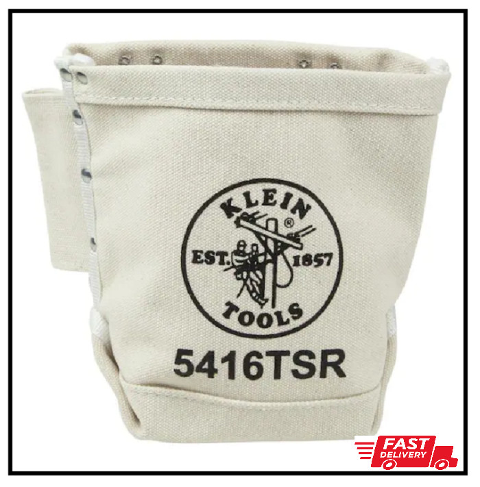 KLEIN TOOLS MultiPurpose Heavy Duty Canvas Nail/Hand Tool Belt Pouch Bag 5416TSR