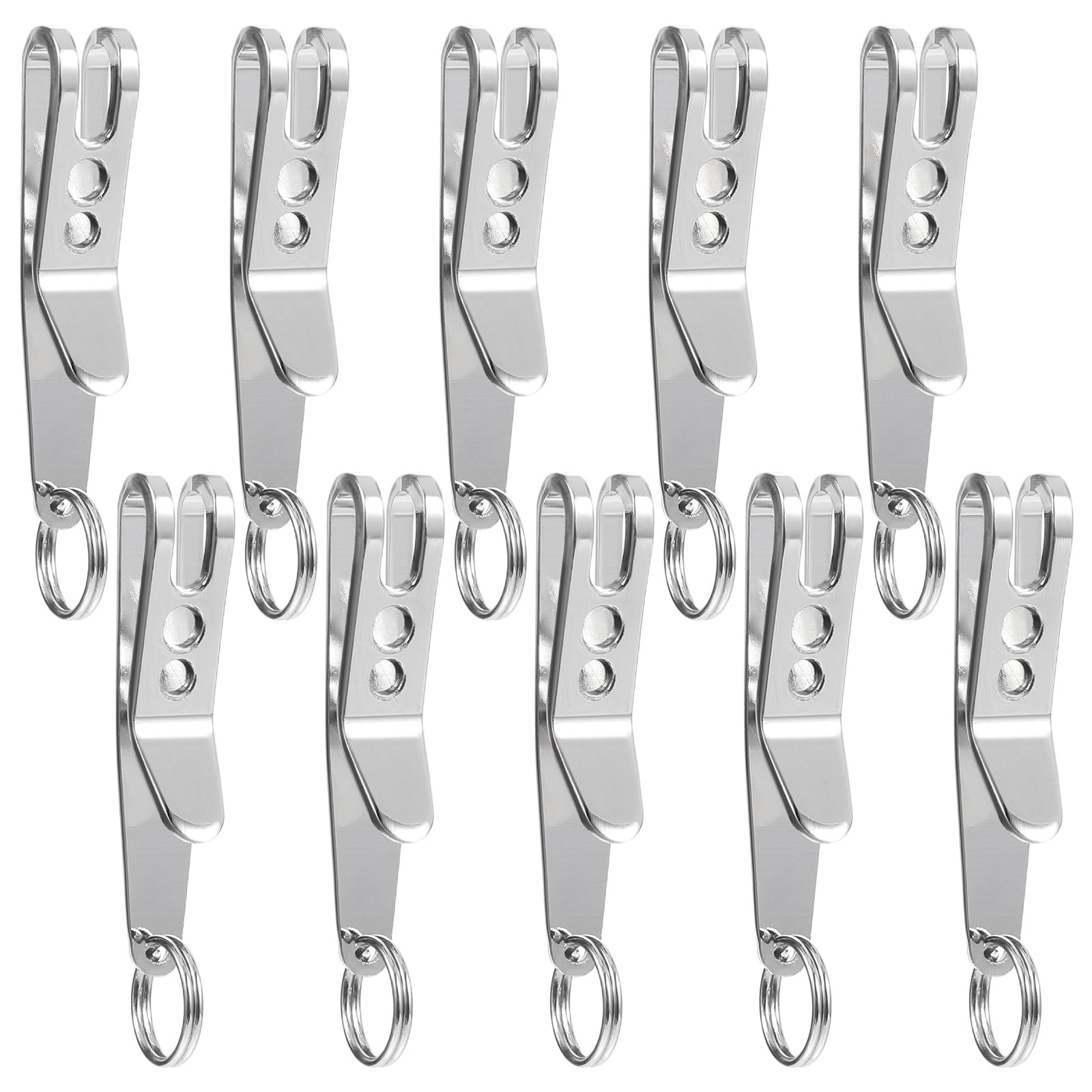 Gjinxi Deep Carry Pocket Clip, 10PCs Stainless Steel Outdoor Belt Clip, Hangi…