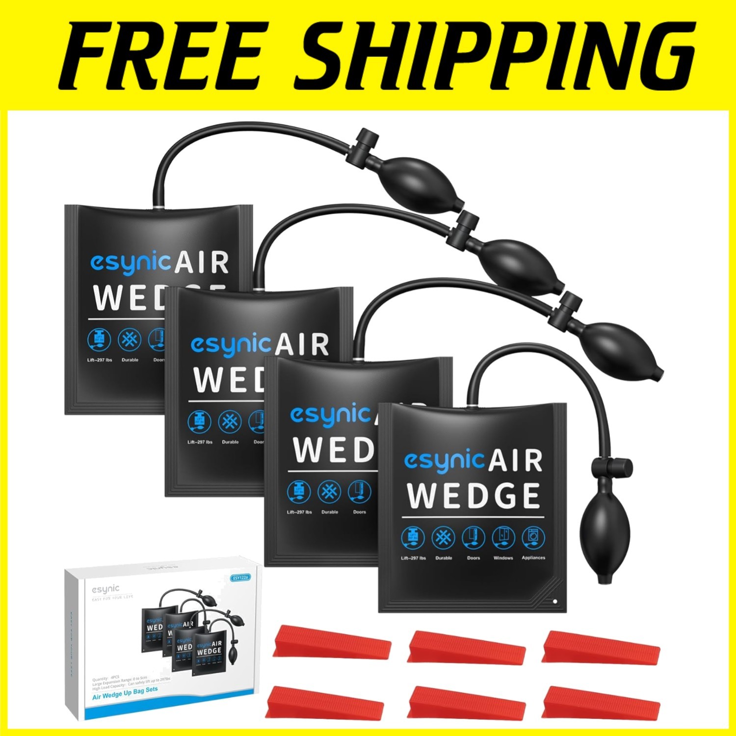 300lbs Air Wedge Kit – 2″ Lift Height