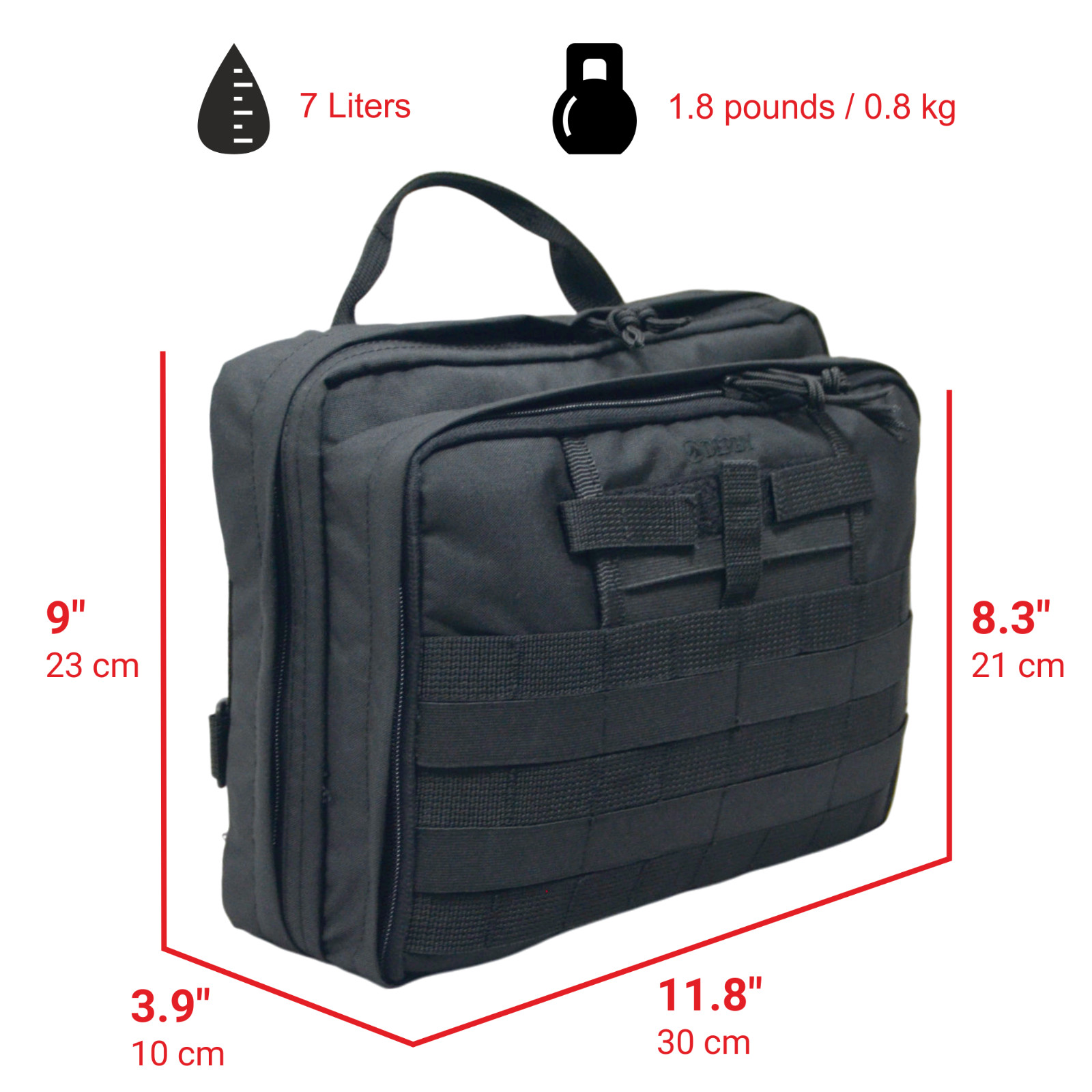 DERBY Tactic EDC MOLLE Utility Bag Organizer Medics Technicians First Responder