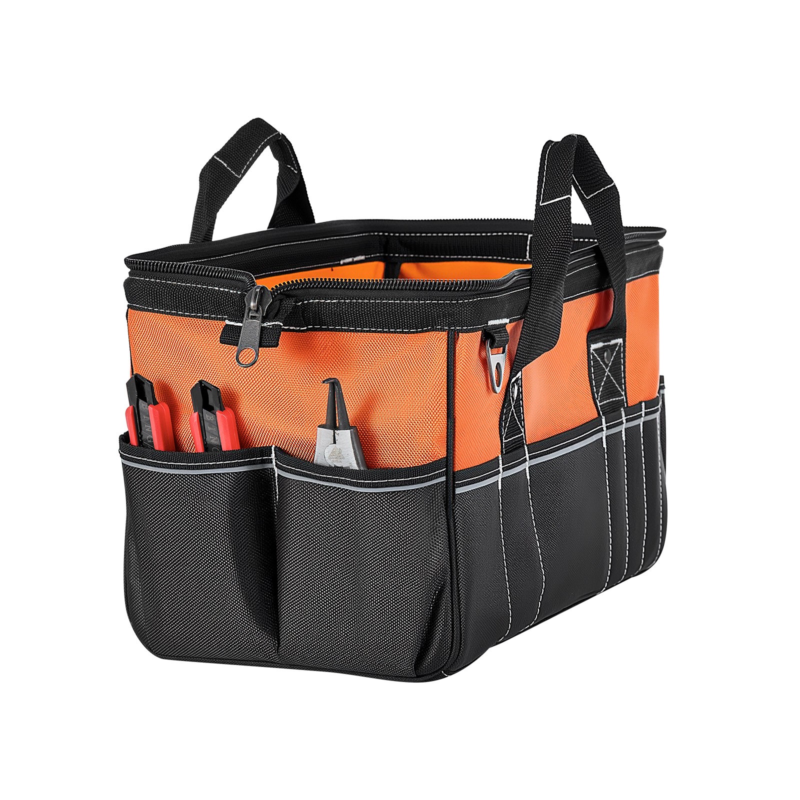 Uimoso 15.7-Inch Tool Bag with 33 Pockets for Portable Tool Storage