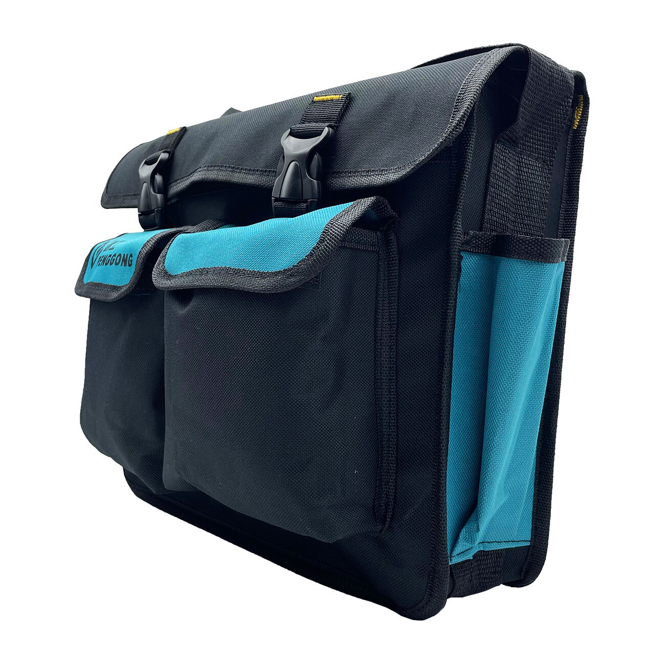 14″ Electrician Large Tool Bag Multi Pockets Storage Portable 13.78×3.5×11.22in