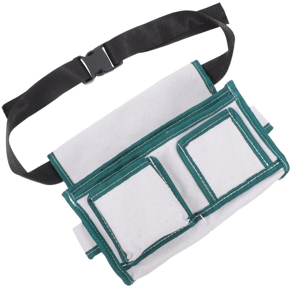 Professional Canvas Waist Tool Bag with Reinforced Stitching for Electricians